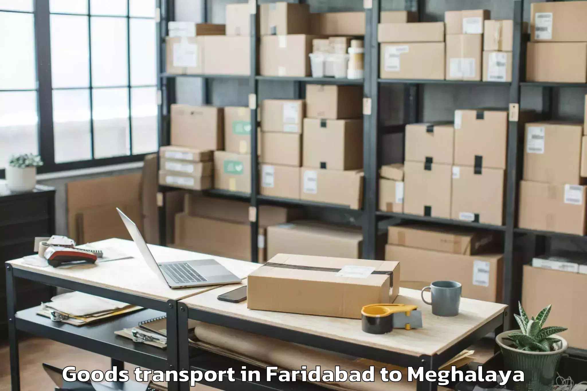 Book Faridabad to Songsak Goods Transport